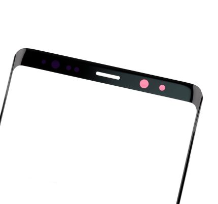 Front Glass With OCA Pre-Installed Compatible For Samsung Galaxy Note 8 (Black) (125 um)