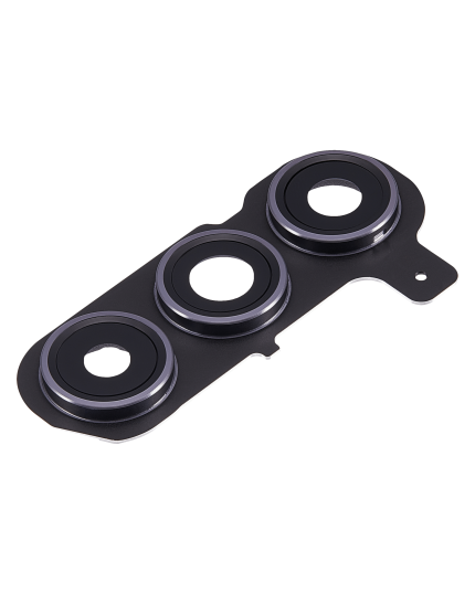 Back Camera Lens With Cover Bezel Ring Compatible For Samsung Galaxy S24 Plus 5G (Onyx Black)