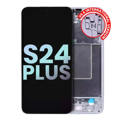 OLED Assembly With Frame Compatible For Samsung Galaxy S24 Plus 5G (US & International Version) (Service Pack) (Sapphire Blue)