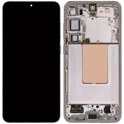 OLED Assembly With Frame Compatible For Samsung Galaxy S24 Plus 5G (US & International Version) (Refurbished) (Amber Yellow)