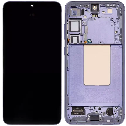 OLED Assembly With Frame Compatible For Samsung Galaxy S24 Plus 5G (US & International Version) (Refurbished) (Cobalt Violet)