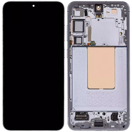 OLED Assembly With Frame Compatible For Samsung Galaxy S24 Plus 5G (US & International Version) (Refurbished) (Sapphire Blue)