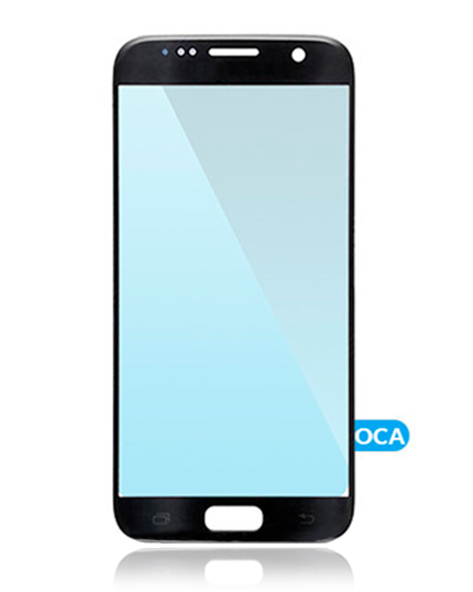 Front Glass With OCA Pre-Installed Compatible For Samsung Galaxy S6 (Black / Blue)