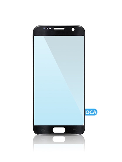 Front Glass With OCA Pre-Installed Compatible For Samsung Galaxy S7 (Black)