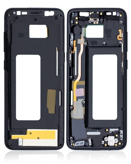 Mid-Frame Housing Compatible For Samsung Galaxy S8 (With Small Parts) (Midnight Black)