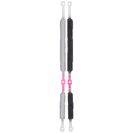 Hard Buttons (Power / Volume) Compatible For Samsung Galaxy Tab A7 Lite (T220 / T225) (Silver)