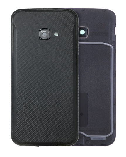 Back Cover Glass With Camera Lens Compatible For Samsung Galaxy Xcover 4 (Service Pack) (Black)