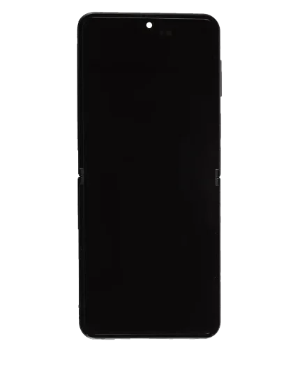 Inner OLED Assembly With Frame Compatible For Samsung Galaxy Z Flip 4 5G (US & International) (Service Pack) (White)