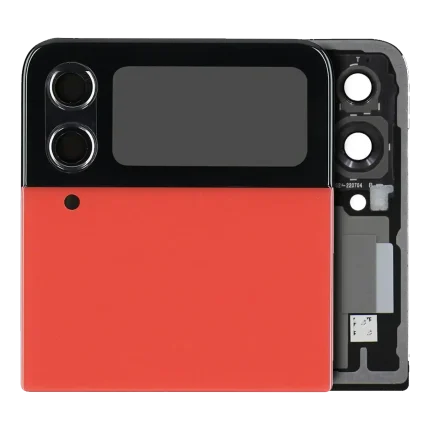 Outer OLED Assembly Compatible For Samsung Galaxy Z Flip 4 5G (US & International) (Service Pack) (Red)