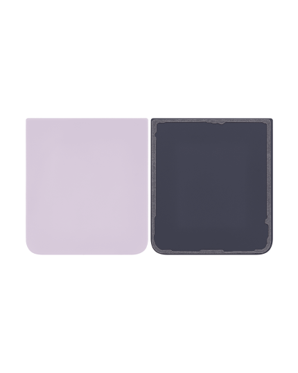 Bottom Back Cover Glass Compatible For Samsung Galaxy Z Flip 5 (Service Pack) (Lavender)