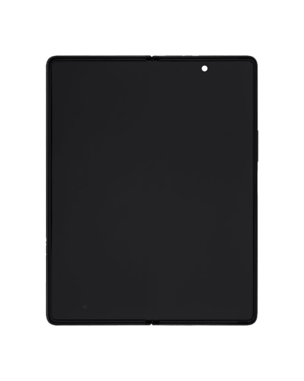 Inner OLED Assembly With Frame Compatible For Samsung Galaxy Z Fold 2 5G  (Used OEM Pull: Grade B/C) (US & International) (Mystic Black)