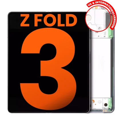 Inner OLED Assembly With Frame Compatible For Samsung Galaxy Z Fold 3 5G (US & International) (Blemish: Grade B) (Phantom Silver)
