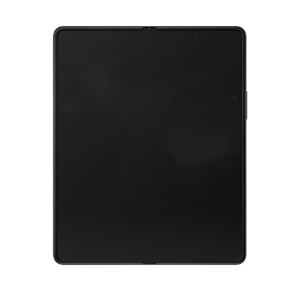 Inner OLED Assembly With Frame Compatible For Samsung Galaxy Z Fold 3 5G (US & International) (Used OEM Pull: Grade B/C) (Phantom Black)