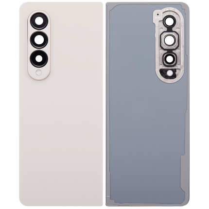 Back Cover Glass With Camera Lens Compatible For Samsung Galaxy Z Fold 4 (F936) (Beige)