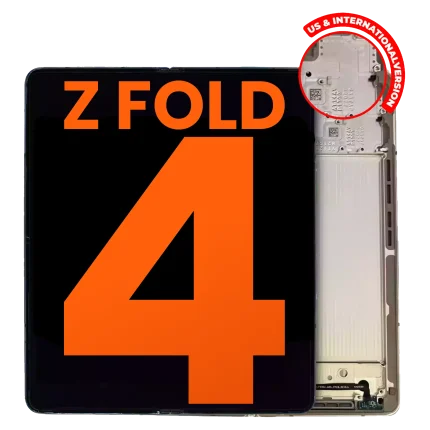 Inner OLED Assembly With Frame Compatible For Samsung Galaxy Z Fold 4 5G  (US & International) (Blemish: Grade B) (Beige)