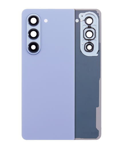 Back Cover Glass With Camera Lens Compatible For Samsung Galaxy Z Fold 5 (Service Pack) (Icyblue)