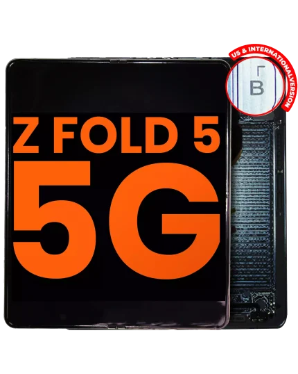 Inner OLED Assembly With Frame Compatible For Samsung Galaxy Z Fold 5 5G  (US & International) (Blemish: Grade C) (Ice Blue)