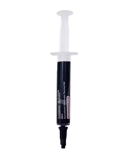 Carbon Black Specialized OEM Grade Thermal Interface Material Syringe (3.5g) (TCRS)