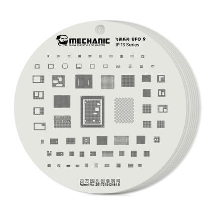 UFO Series BGA Reballing Stencil Full Set For iPhone 8 To 15 Pro Max (Mechanic)