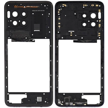 Mid-Frame Housing Compatible For T-Mobile Revvl 7 Pro (Azurite Blue)