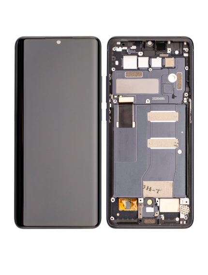 LCD Assembly With Frame Compatible For TCL 10 Pro (Refurbished) (Gray)