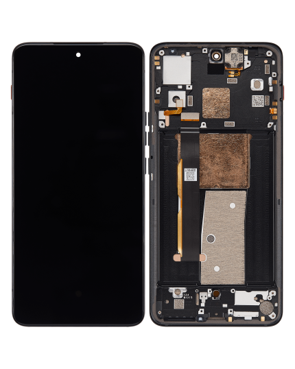 OLED Assembly With Frame Compatible For Motorola Moto ThinkPhone (XT2309 / 2023) (Refurbished) (Carbon Black)