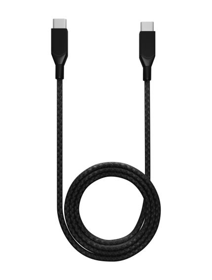 3 ft USB Type C To USB Type C Cable (EzeePro) (Infinity) (Black)