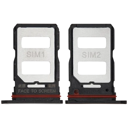 Sim Card Tray Compatible For Xiaomi 12T Pro (Black)