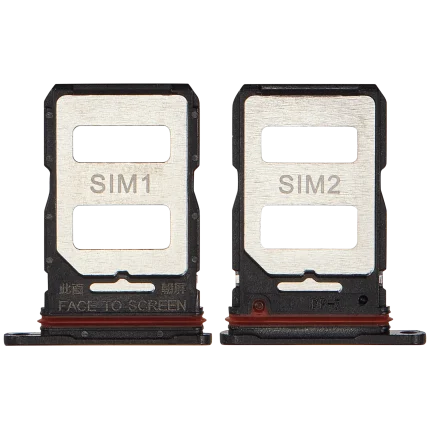 Sim Card Tray Compatible For Xiaomi 12T / 12T Pro (Black)