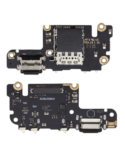 Charging Port Board With Sim Card Reader Compatible For Xiaomi Mi 10T Pro (Aftermarket Plus)