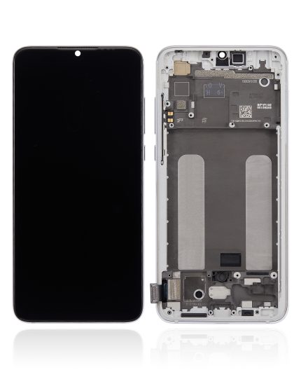 LCD Assembly With Frame Compatible For Xiaomi Mi 9 Lite / CC9 (Aftermarket: Incell) (Pearl White)