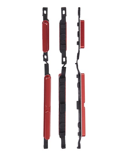 Hard Buttons (Power / Volume) Compatible For Xiaomi Poco F1 (Rosso Red)