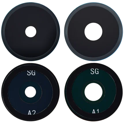 Back Camera Lens (Glass Only) Compatible For Xiaomi Redmi 14C (2 Piece Set) (Midnight Black)