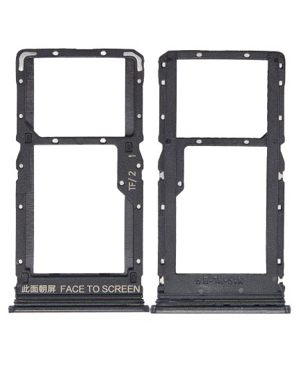Dual Sim Card Tray Compatible For Xiaomi Redmi Note 10 5G (Graphite Gray)