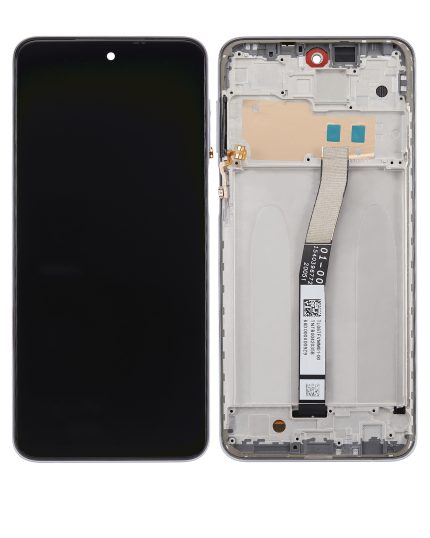 LCD Assembly With Frame Compatible For Xiaomi Redmi Note 9S / Redmi Note 9 Pro 4G (Refurbished) (Glacier White)