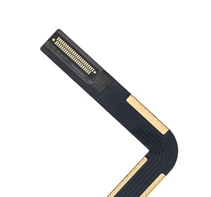 Charging Port Flex Cable Compatible For iPad Air 1 / iPad 5 (2017) / iPad 6 (2018) (Soldering Required) (Premium) (Black)