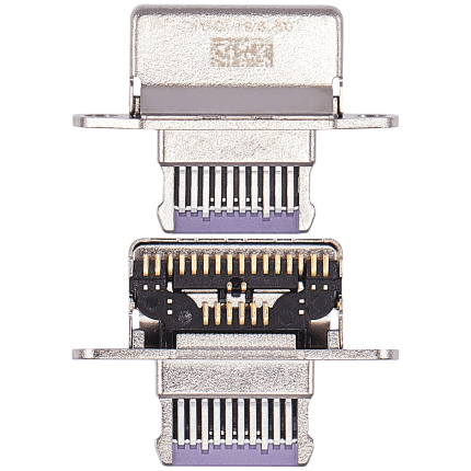 Charging Port Only Compatible For iPad Mini 6 (Soldering Required) (Purple) (10 Pack)