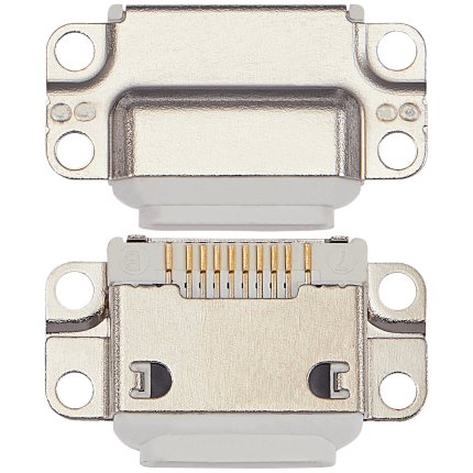 Charging Port Only Compatible For iPad Mini 4 / Mini 5 / Air 2 / Air 3 / Pro 9.7" (Soldering Required) (White) (10 Pack)