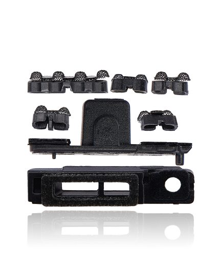 Loudspeaker / Mic Mesh Compatible For iPhone 11 (Black) (10 Pack)