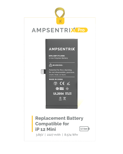 Replacement Battery Compatible For iPhone 12 Mini (EzeePro Pro)