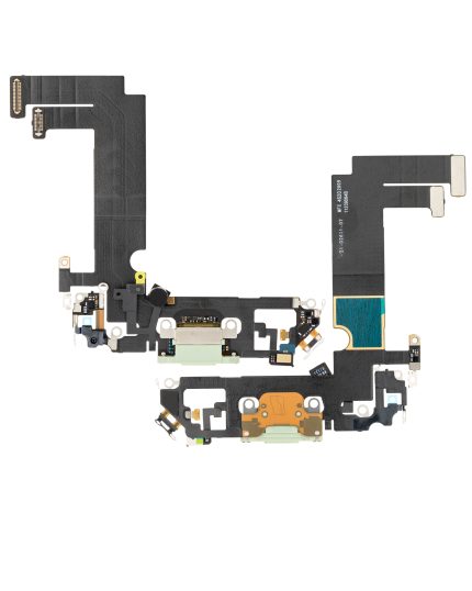 Charging Port Flex Cable Compatible For iPhone 12 Mini (Premium) (Green)