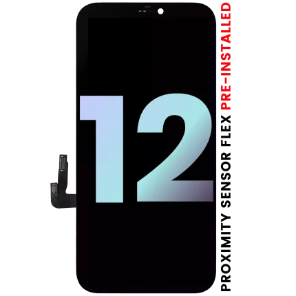 OLED Assembly With Proximity Sensor Flex Pre-Installed Compatible For iPhone 12 (Service Pack)