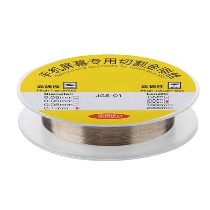 Molybdenum Screen Cutting Steel Wire (0.10MM x 500M)