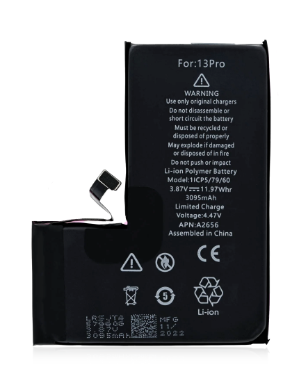 Replacement Battery Compatible For iPhone 13 Pro (Service Pack)