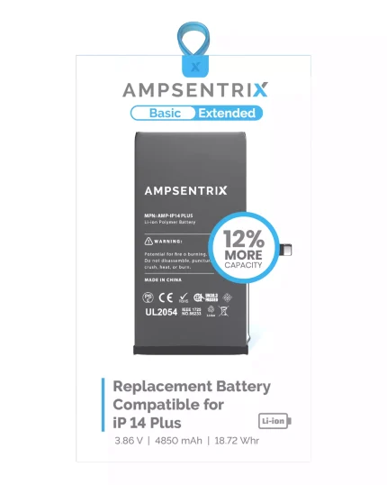 Replacement Battery Compatible For iPhone 14 Plus (EzeePro Basic Extended)