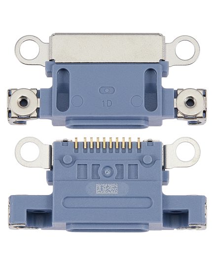 Charging Port Only Compatible For iPhone 14 / 14 Plus (Blue) (10 Pack)