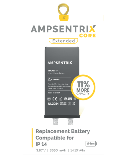 Replacement Battery Compatible For IPhone 14 (Spot Welding Required) (EzeePro Core Extended)