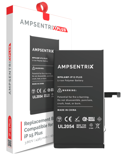 Replacement Battery Compatible For iPhone 15 Plus (EzeePro Plus)