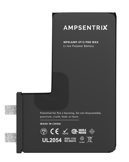 Replacement Battery Compatible For iPhone 15 Pro Max (Spot Welding Required) (EzeePro Core Extended)