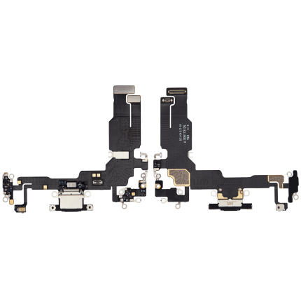 Charging Port Flex Cable Compatible For iPhone 15 (Premium) (Black)